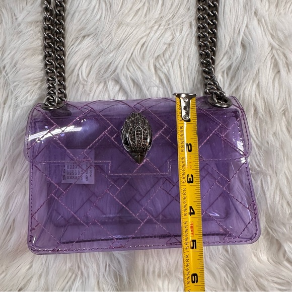 Kurt Geiger • Transparent Purple Jelly Mini Kensington Purse - Picture 7 of 16